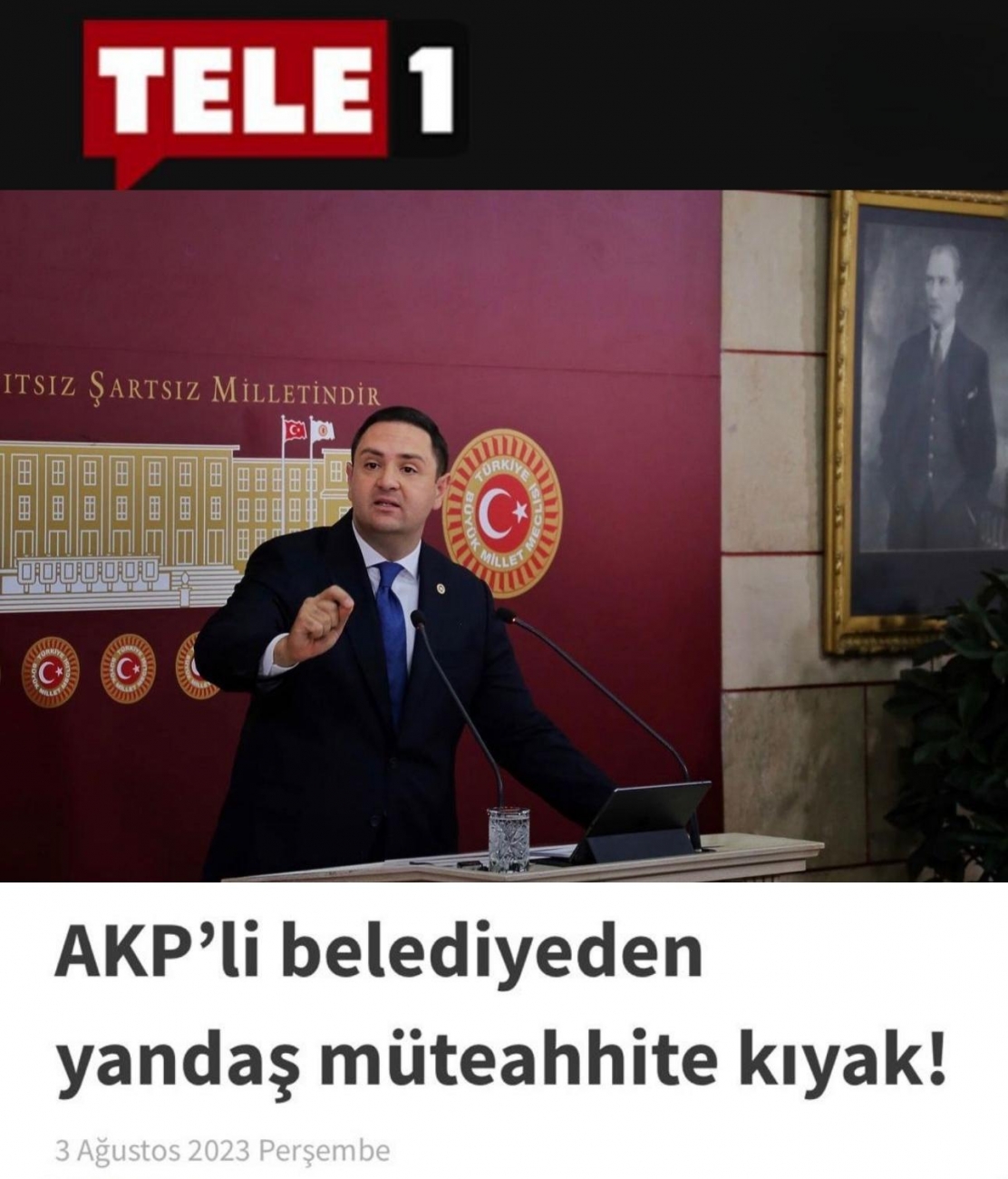 Akp'li belediyeden yandaş müteahhite kıyak !