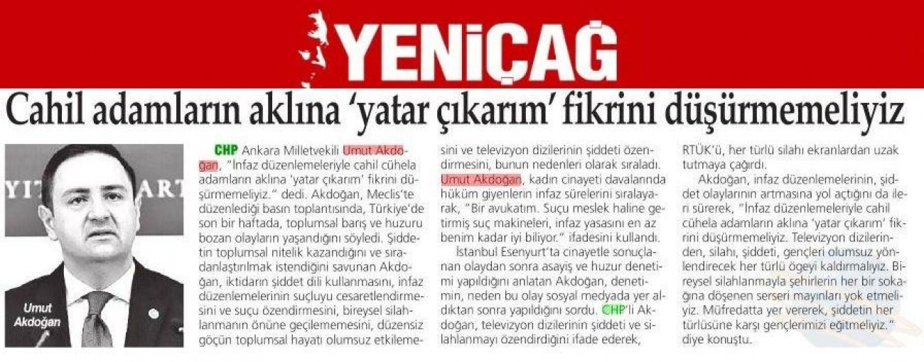 Cahil adamların aklına ''yatar çıkarım'' fikrini düşürmemeliyiz