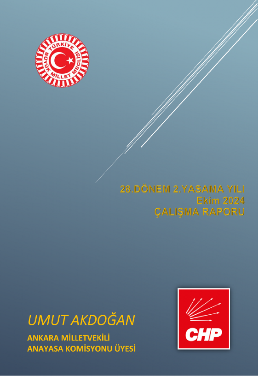 Türkiye Büyük Millet Meclisi 28.Dönem 3.yasama yılı Ekim ayı çalışma raporu