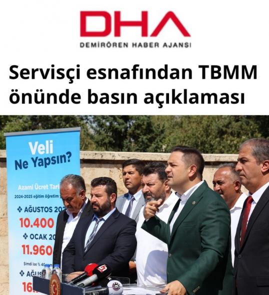 CHP'li Akdoğan TBMM basın toplantısında servisçi sorunlarını ele aldı