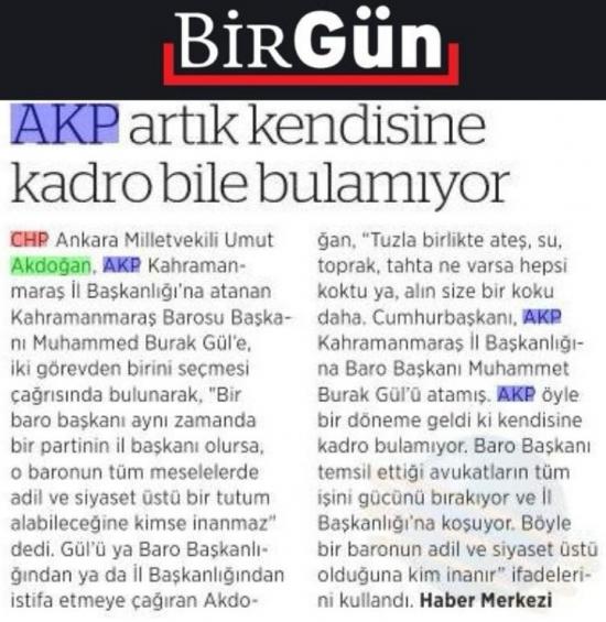 AKP artık kendisine kadro bile bulamıyor